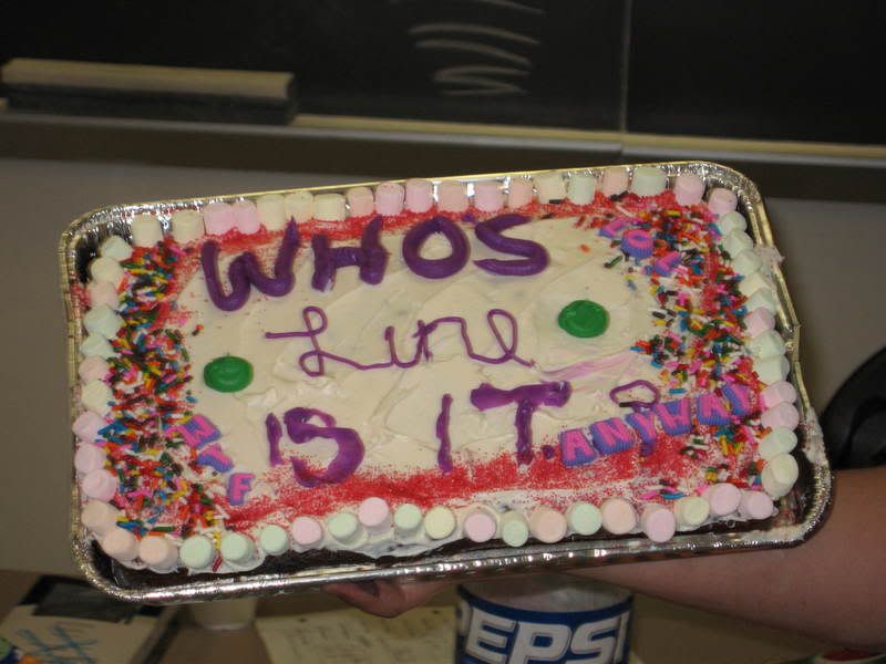 CAKE THAT SAYS WHO'S LINE IS IT