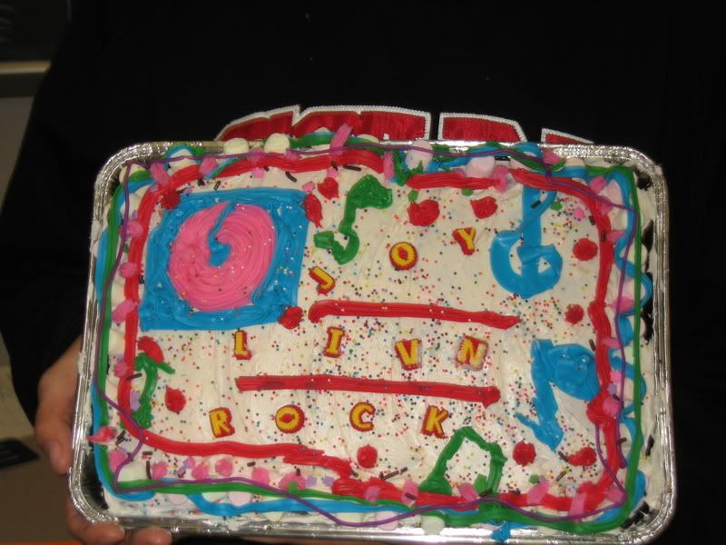 CAKE THE SAYS JOY LIVN ROCK