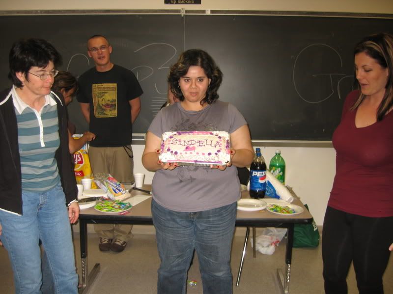 SINDERELLA CAKE BEING PRESENTED