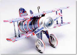 Aircraft Aluminum on Aluminum Can Airplane