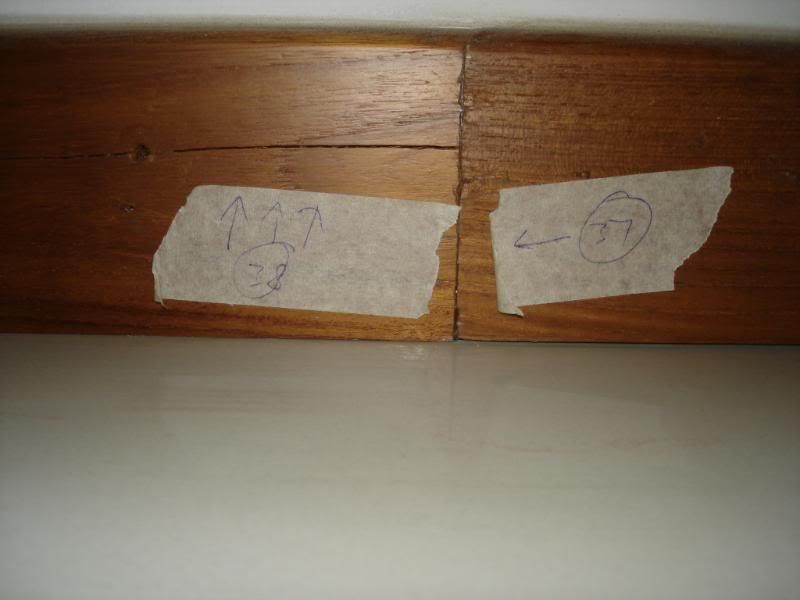 Defects Of Timber. Timber skirting not joint