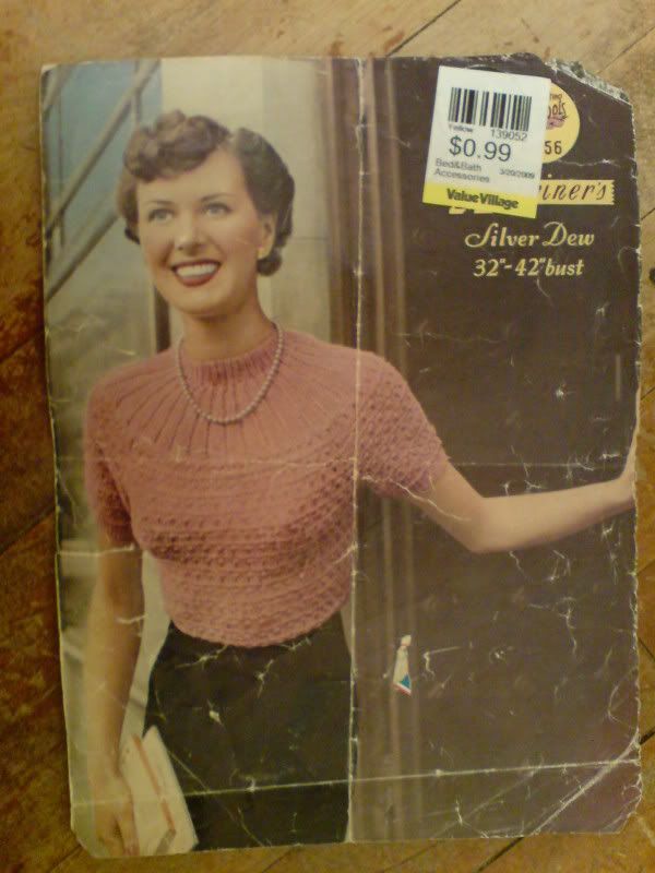 Pattern - knitting - 50s sweater