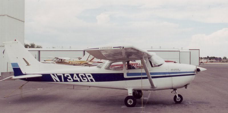 First Flight Cessna 172  - N734GR - Yup I flew it.