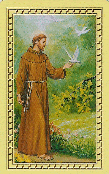 Saint François d'Assise dans images sacrée St20Francis20and20dove