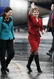 A Woman Sarah Palin Wearing a Boots