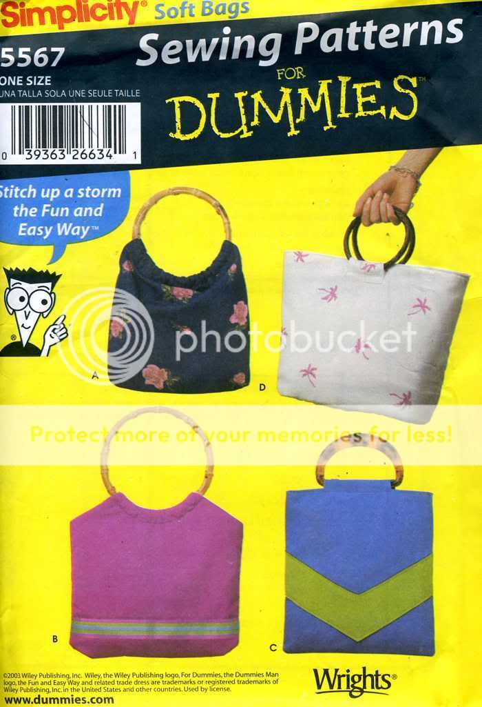 CLUTCH PURSE BAG TOTE Simplicity Sewing Pattern ~ UNCUT  