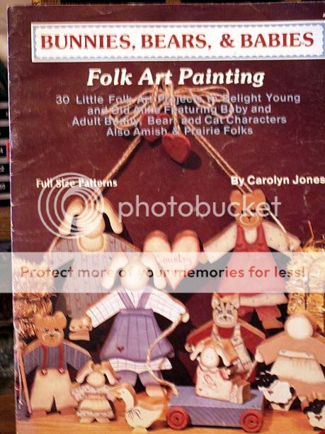 Painting Folk Tole Pattern Instruction Books Art Country Bunnies 