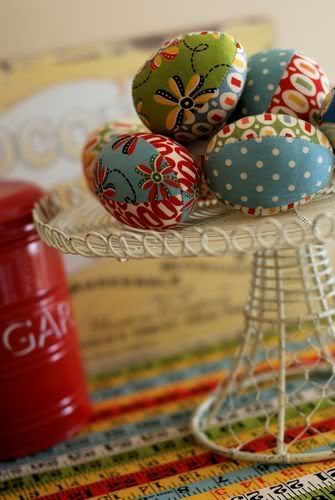 fabric easter eggs