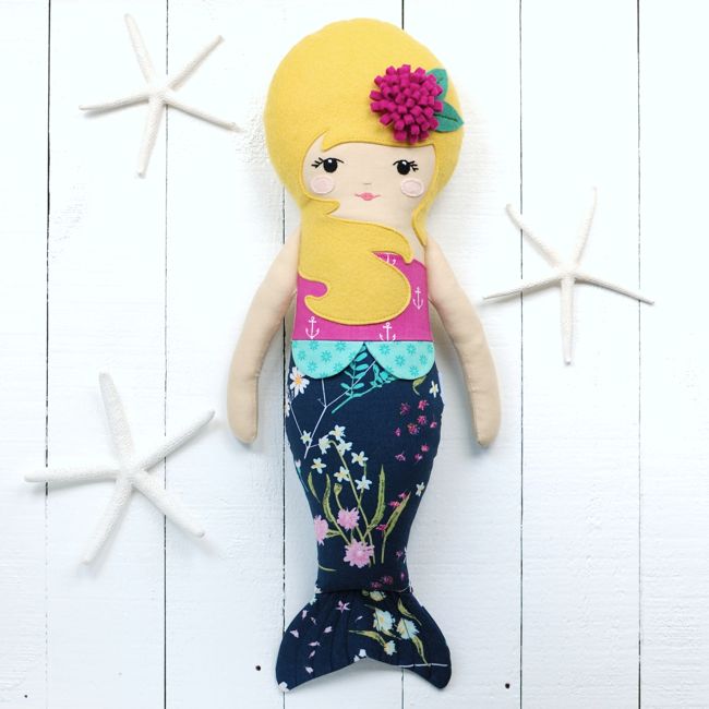  Mermaid doll sewing pattern