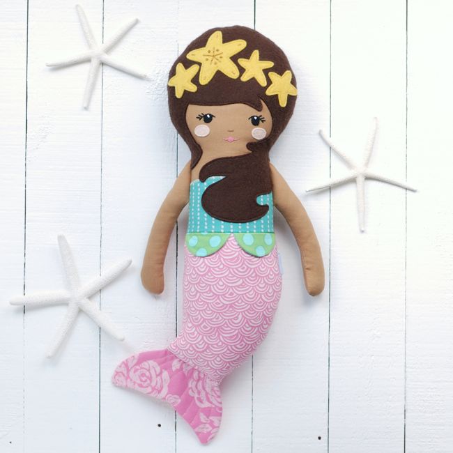 Retro Mama mermaid doll sewing pattern