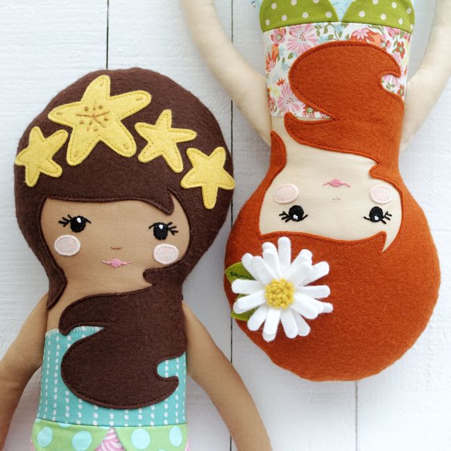  super cute mermaid sewing pattern by Retro Mama