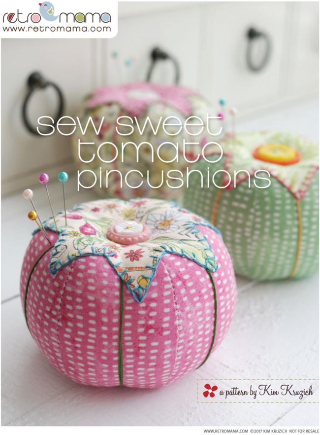   Retro Mama | Sew Sweet Tomato Pincushion sewing pattern